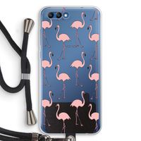 Anything Flamingoes: Honor 10 Transparant Hoesje met koord