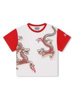 Kenzo Kids t-shirt en coton à patch logo - Blanc - thumbnail