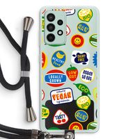 Fruitsticker: Samsung Galaxy A52s 5G Transparant Hoesje met koord