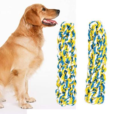 2 PC'S huisdier speelgoed handgemaakte twist-achtige hond Molar katoen touw speelgoed