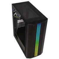 PC-behuizing - BITFENIX - Sabre Mesh FRGB - Medium toren - ATX - Zwart - Gehard glas en mesh front