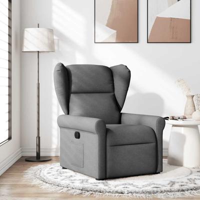Fauteuil verstelbaar stof donkergrijs
