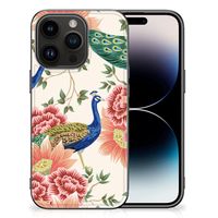 Dierenprint Telefoonhoesje voor iPhone 15 Pro Pink Peacock