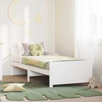 Uitbreidbaar Bedframe voor Kinderen Wit 80 x 130 / 165 / 200 cm