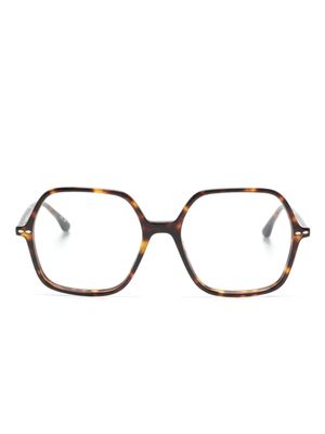 Isabel Marant Eyewear lunettes de vue à monture carrée - Marron