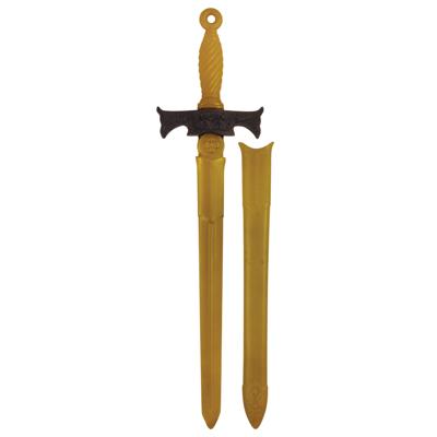 Henbrandt Ridder zwaard - verkleed speelgoed - bronskleurig - 66 cm - kunststof