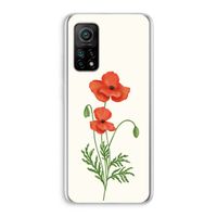Red poppy: Xiaomi Mi 10T 5G Transparant Hoesje Red poppy: Xiaomi Mi 10T 5G Transparant Hoesje