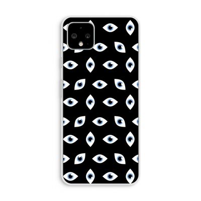 Eyes pattern: Pixel 4 XL Transparant Hoesje