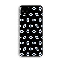 Eyes pattern: Pixel 4 XL Transparant Hoesje