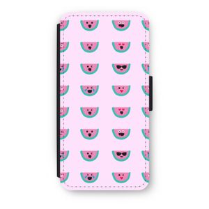 Smiley watermeloenprint: iPhone SE 2020 Flip Hoesje