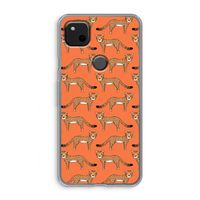 Cheetah: Google Pixel 4a Transparant Hoesje
