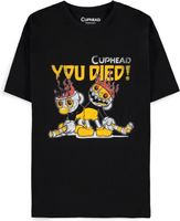 Cuphead - You Died! Black Men's Short Sleeved T-shirt