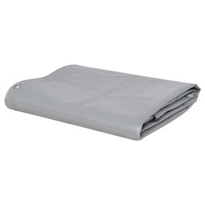 VidaXL Dekzeil 650 g/m² 2x3 m grijs