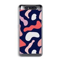 Memphis Shapes Pink: Samsung Galaxy A80 Transparant Hoesje