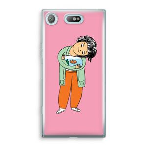 Visknuffel: Sony Xperia XZ1 Compact Transparant Hoesje