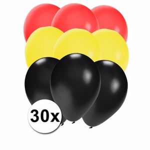 30x Ballonnen in Duitse kleuren