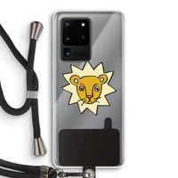 Kleine leeuw: Samsung Galaxy S20 Ultra Transparant Hoesje met koord