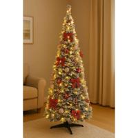 Kerstboom Home ESPRIT Wit Rood PVC Besneeuwd