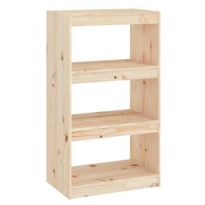 vidaXL Boekenkast/kamerscherm 60x30x103,5 cm massief grenenhout