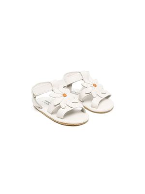 Donsje sandales en cuir Daisy à bout ouvert - Blanc