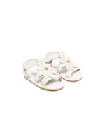 Donsje sandales en cuir Daisy à bout ouvert - Blanc