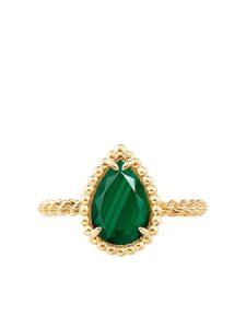 Boucheron bague Serpent Bohème S en or 18ct ornée de malachite