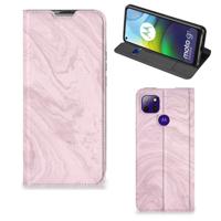 Motorola Moto G9 Power | Standcase | Marble Pink - Origineel Cadeau Vriendin