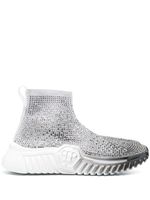 Philipp Plein baskets Strass Runner à ornements en cristal - Blanc - thumbnail