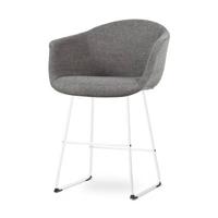 Nolon Nino-Otis Barkruk Donkergrijs - met Armleuning - Wit - 65 cm Nolon Nino-Otis Barkruk Donkergrijs - met Armleuning - Wit - 65 cm