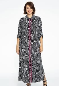 Yoek Blouse-jurk | Zwart | Maat 50/52