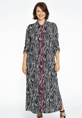 Yoek Blouse-jurk | Zwart | Maat 58/60