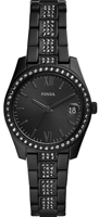 Horlogeband Fossil ES4508 Roestvrij staal (RVS) Zwart 16mm