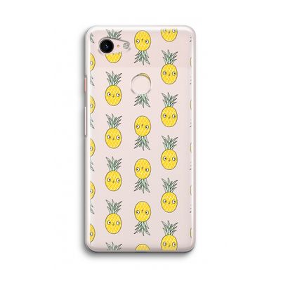 Ananas: Google Pixel 3 Transparant Hoesje