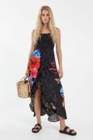 Duurzame maxi-jurk met decolleté - BLACK - L