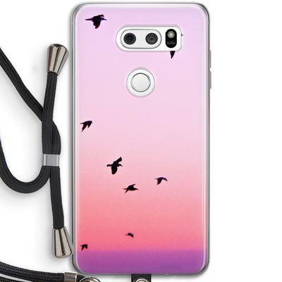 Fly away: LG V30 Transparant Hoesje met koord