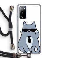 Cool cat: Samsung Galaxy S20 FE / S20 FE 5G Transparant Hoesje met koord
