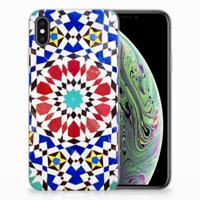 Apple iPhone Xs Max | TPU | Siliconen hoesje | Mozaïek