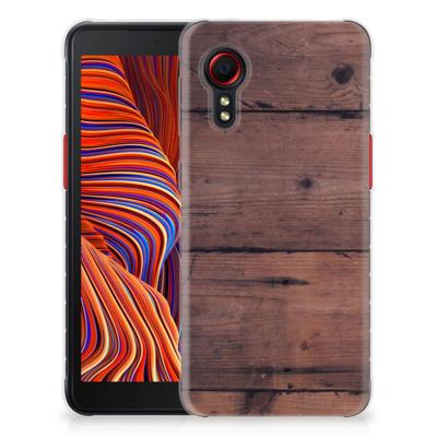 Samsung Galaxy Xcover 5 | Bumper Hoesje | Old Wood