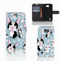 LG K4 Telefoonhoesje met Pasjes Hondjes - thumbnail