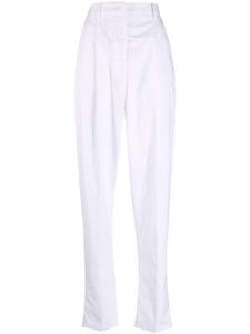 Nº21 pantalon fuselé à taille haute - Blanc