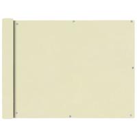 VidaXL Balkonscherm crémekleurig 90x400 cm oxfordtextiel