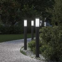 VidaXL Bolderverlichting 3 stuks 80 cm rvs ip44