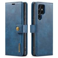 DG.Ming Samsung Galaxy S23 Ultra 5G Afneembare Leren Portemonnee Hoesje - Blauw