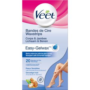 Veet Waxstrips Easy-Gelwax Gevoelige Huid