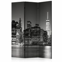 Vouwscherm/kamerscherm - New York Nights 135x172cm  , gemonteerd geleverd, dubbelzijdig geprint