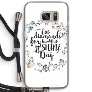 Diamonds: Samsung Galaxy S7 Transparant Hoesje met koord