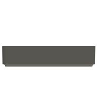 Arcqua Case waskom - rechthoek - 60x26cm - mat quartz grijs WAS652027