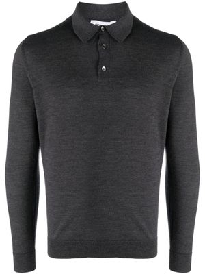 ERALDO polo en laine mérinos - Gris