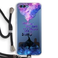 Stars quote: Honor 10 Transparant Hoesje met koord