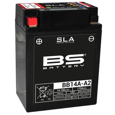 BS BATTERY Batterij gesloten onderhoudsvrij, Batterijen voor motor & scooter, BB14A-A2 SLA